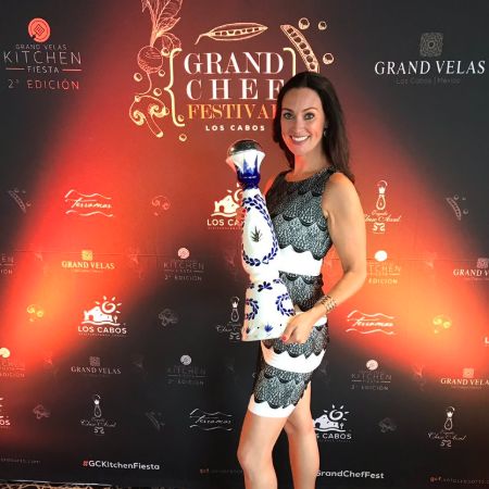Mia Mastroianni on the red carpet of the Grand Chef Festival. How much is Mia's net worth as of 2021?